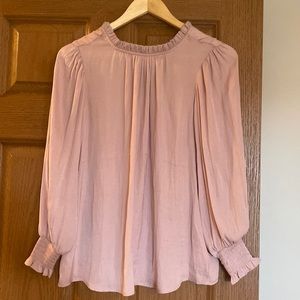Light pink long sleeve blouse